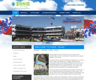Visitennis.org(Visit Ennis Texas) Screenshot