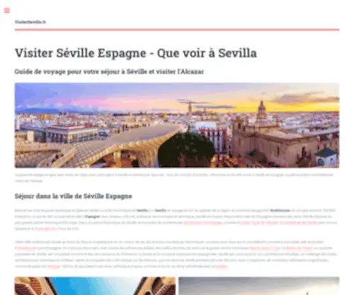 Visiterseville.fr(Le guide de voyage pour votre séjour à Seville en Andalousie ☑️ Que voir) Screenshot