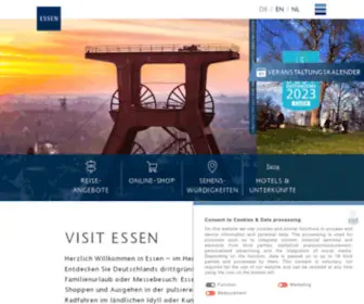 Visitessen.de(Tourismus-Portal der Stadt Essen) Screenshot