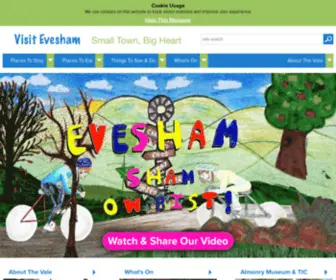 Visitevesham.co.uk(Visit Evesham the official website for tourism in around the vale of Evesham) Screenshot