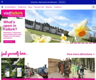 Visitfalkirk.com(Visit Falkirk for The Kelpies The Falkirk Wheel) Screenshot
