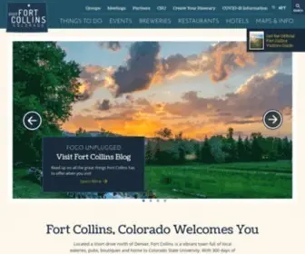 Visitftcollins.com(Fort Collins) Screenshot