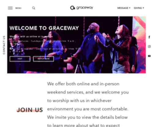 Visitgraceway.org(Graceway Church) Screenshot
