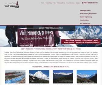 Visithimalayastrek.com(Trekking) Screenshot