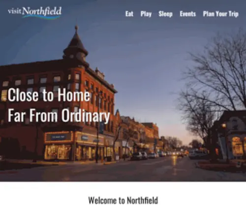 Visitingnorthfield.com(Visit Northfield) Screenshot