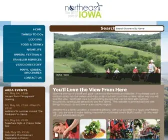 Visitiowa.org(Northeast Iowa Tourism) Screenshot