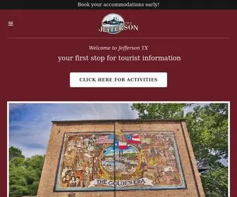 Visitjeffersontexas.com(Jefferson Texas) Screenshot