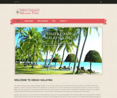 Visitkedah.com.my(Visit Kedah Malaysia. Langkawi) Screenshot