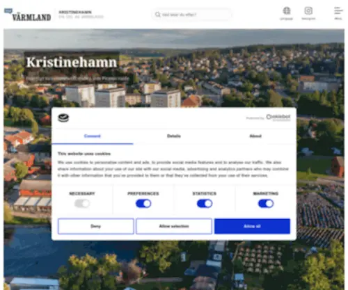 Visitkristinehamn.se(Visit Värmland) Screenshot