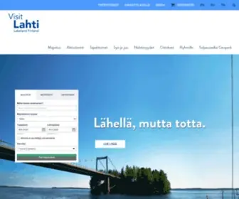 Visitlahti.fi(Tervetuloa lahden seudulle) Screenshot