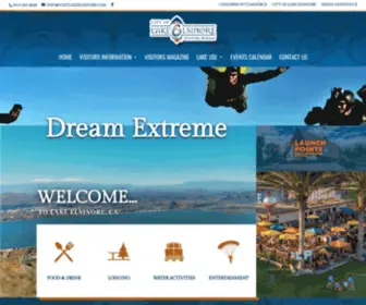 Visitlakeelsinore.com(Lake Elsinore Visitors Bureau) Screenshot