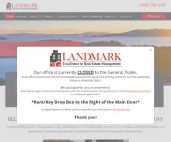 Visitlandmark.com(Landmark Real Estate Management) Screenshot