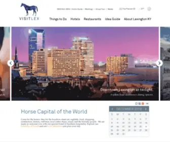 Visitlex.com(Horse Capital of the World) Screenshot