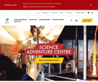 Visitmagna.co.uk(Magna Science Adventure Centre) Screenshot