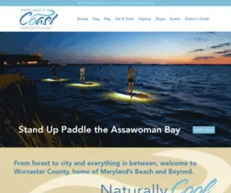 Visitmarylandscoast.org(Visit Maryland's Coast) Screenshot