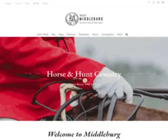 VisitmiddleburgVa.com(The Nation's Horse and Hunt Capital) Screenshot