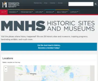Visitmnhistory.org(Minnesota Historic Sites and Museums Visiting Guide) Screenshot