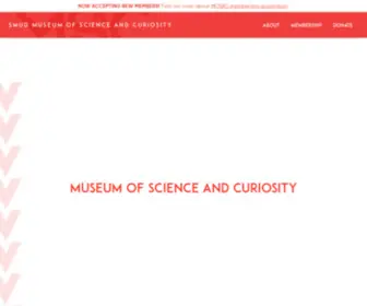 Visitmosac.org(SMUD Museum of Science and Curiosity) Screenshot