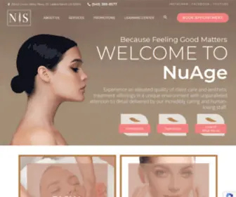 Visitnuagespa.com(NuAge Spa) Screenshot