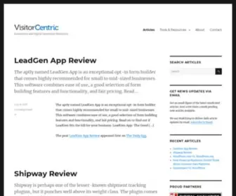 Visitorcentric.com(Ecommerce and Digital Conversion Resources) Screenshot