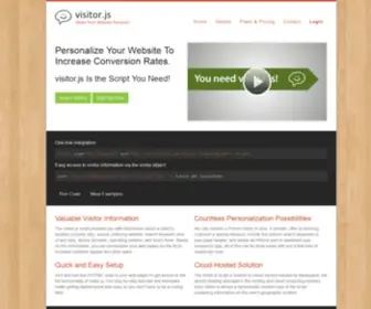 Visitorjs.com(Time Visitor Information in JavaScript) Screenshot