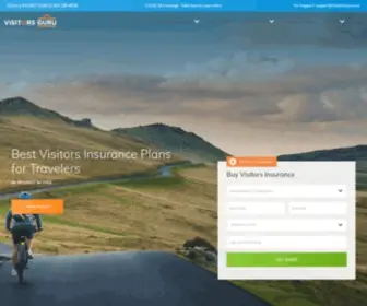 Visitorsguru.com(Visitors Insurance USA) Screenshot