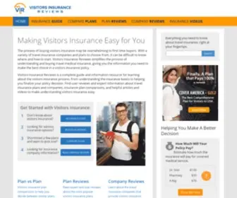 Visitorsinsurancereviews.com(Visitors Insurance Reviews) Screenshot