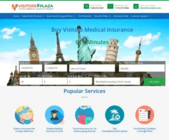 Visitorsplaza.com(Visitor Medical Insurance) Screenshot