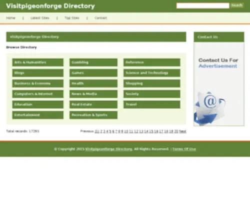 Visitpigeonforge.org(Visitpigeonforge Directory) Screenshot