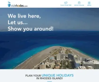 Visitrhodes.com(Visit Rhodes) Screenshot