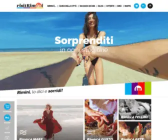 Visitrimini.com(Sito ufficiale delle vacanze a Rimini. Prenota gli hotel su) Screenshot
