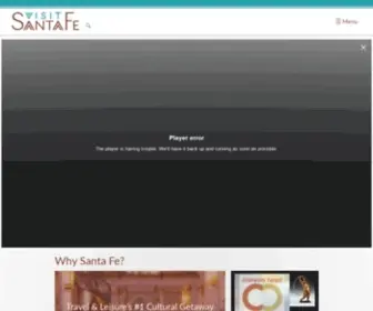 Visitsantafe.com(Visit Santa Fe New Mexico) Screenshot