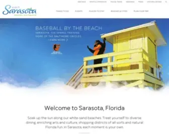 Visitsarasota.com(Visit Sarasota Florida Beaches and Beyond) Screenshot