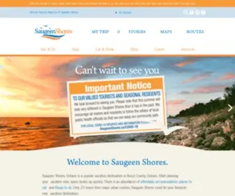 Visitsaugeenshores.ca(SAUGEEN SHORES) Screenshot