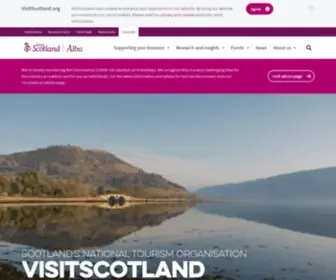 Visitscotland.org(The Corporate site for Scotland's National Tourism Organisation) Screenshot