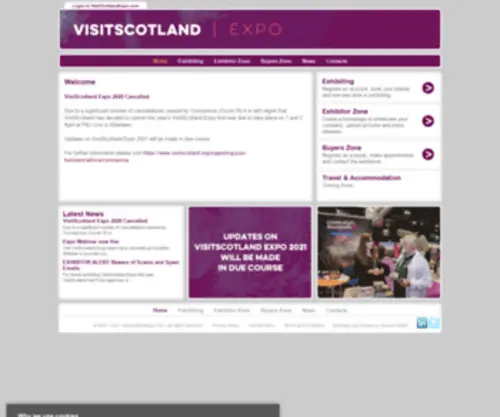 Visitscotlandexpo.com(VisitScotland expoHome) Screenshot