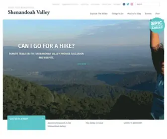 Visitshenandoah.org(Visit Shenandoah Valley) Screenshot