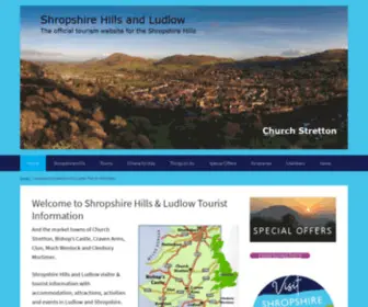 Visitshropshirehills.co.uk(Shropshire Hills & Ludlow Tourist Information) Screenshot
