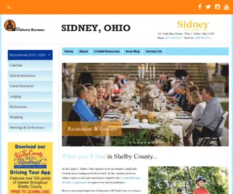 Visitsidneyshelby.com(Sidney Visitors Bureau Sidney Visitors Bureau) Screenshot