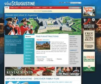 Visitstaugustine.com(St Augustine) Screenshot