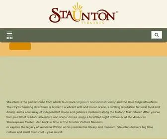 Visitstaunton.com(Staunton’s charming downtown) Screenshot