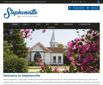 Visitstephenville.com(Stephenville Tourism and Visitors Bureau) Screenshot