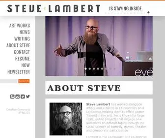 Visitsteve.com(Portfolio of Steve Lambert) Screenshot