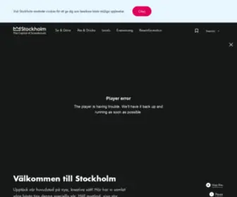 Visitstockholm.se(Den officiella guiden till Stockholm) Screenshot