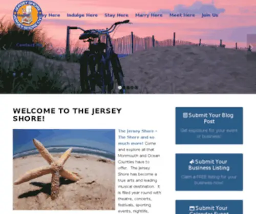 Visitthejerseyshore.com(Visit the Real Jersey Shore) Screenshot