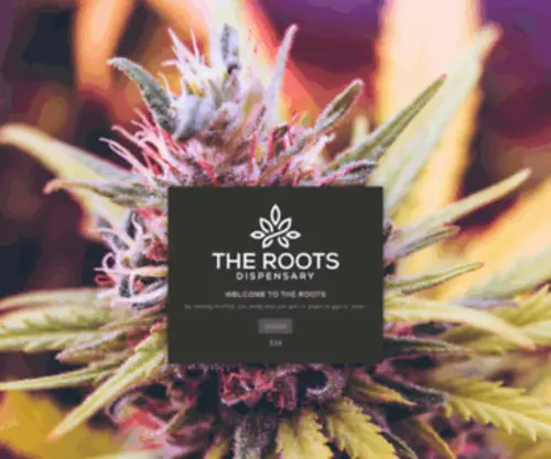 Visittheroots.com(The Roots Dispensary) Screenshot