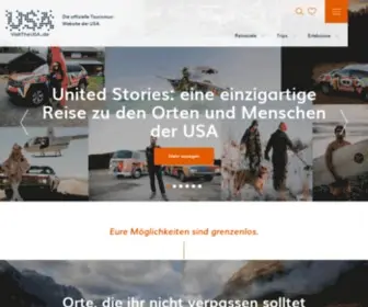 Visittheusa.de(Visit The USA: Urlaubstipps und Reiseführer für die USA) Screenshot