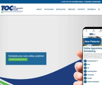Visittoc.com(The Orthopaedic Center (TOC)) Screenshot