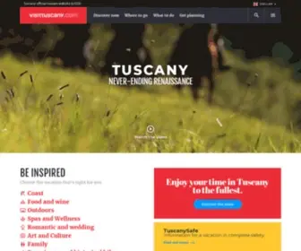 Visittuscany.com(Find out here everything you need to know about visiting Tuscany) Screenshot