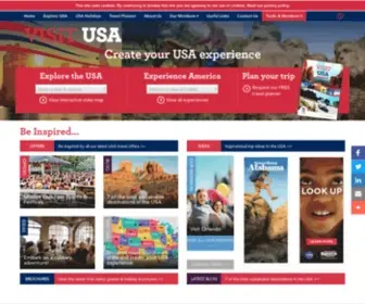 Visitusa.org.uk(Visit The USA) Screenshot